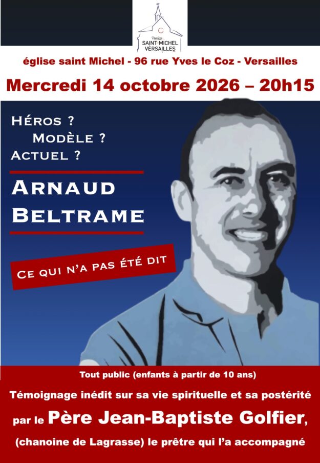Conférence Arnaud Beltrame par le père JB 14-10-26